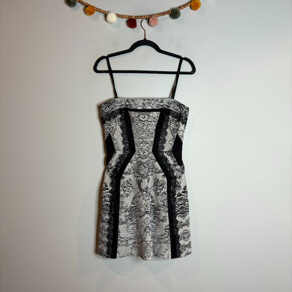 BCBG Maxazria Sophiani dress Fit & Flare Black Combo - Picture 2 of 6